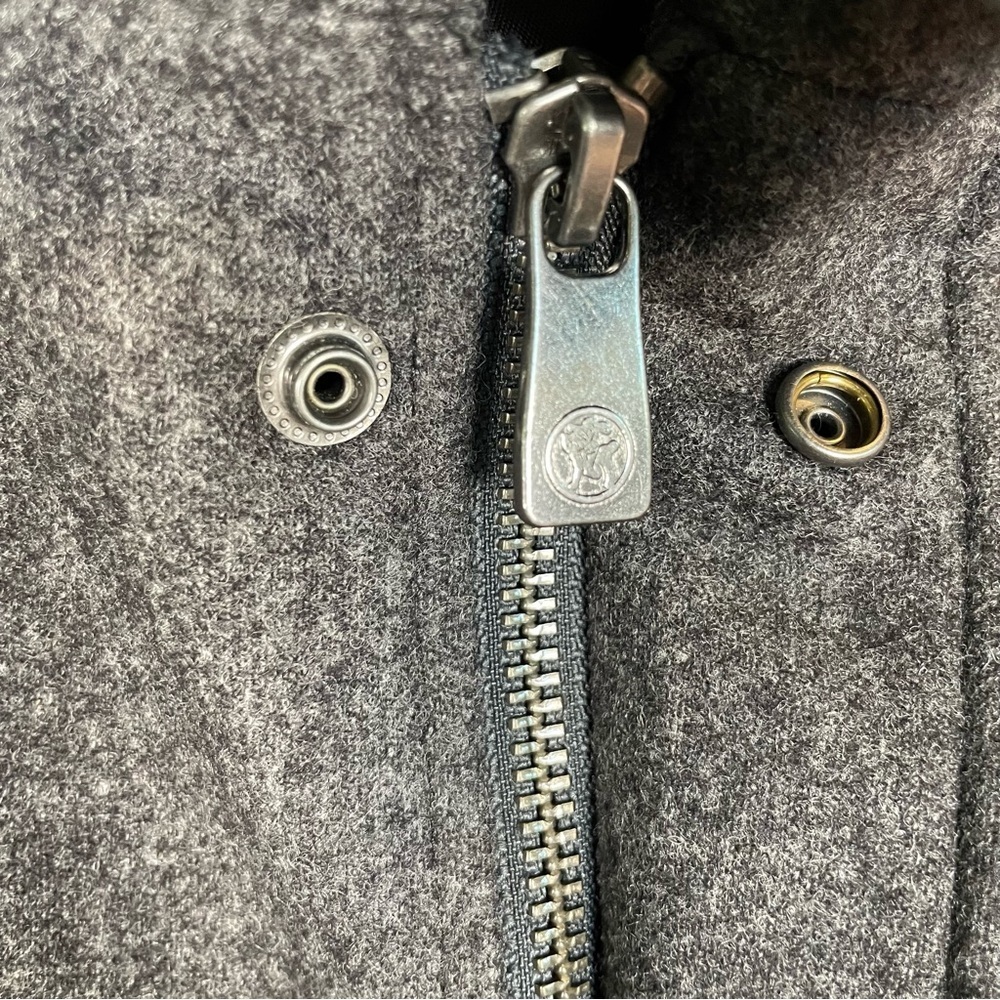 Hart Schaffner Marx 100% Wool Field Military Jacket Gray M NWOT - Picture 7 of 11
